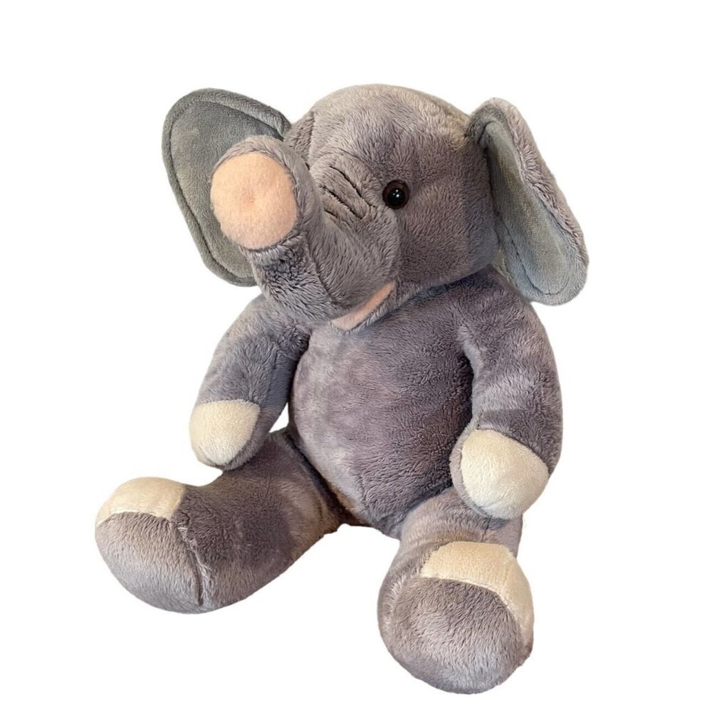 Build a Bear Workshop Floppy Elephant 15” Plush Stuffed Toy Roll Tide Bama grey